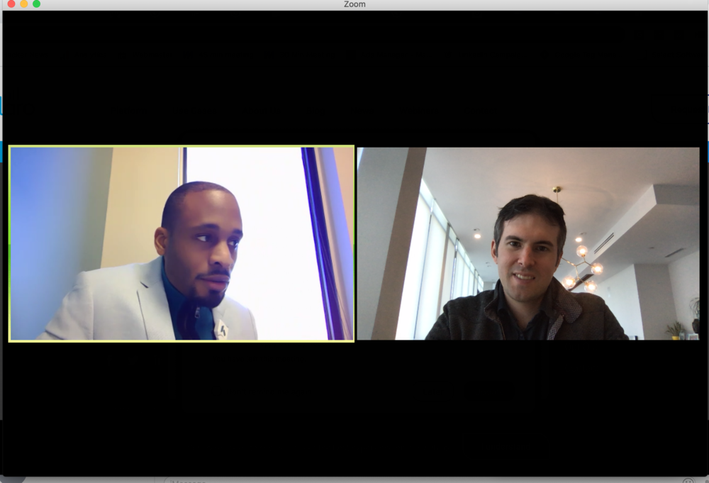 Zoom call with Phil Strazzula of SelectSoftware and a head of HR