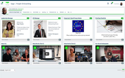 Our reviewers took screenshot of Sage People HCM System during the demo