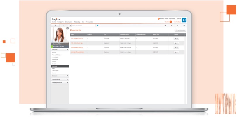 Paycor's dashboard - one of the best payroll service