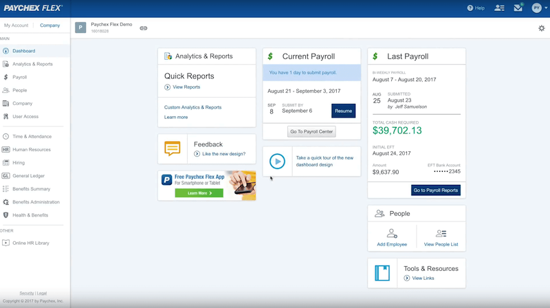 Paychex Flex Payroll Software for Small Business screenshot