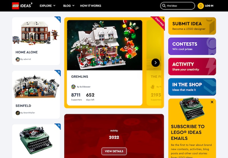 LEGO Ideas platform