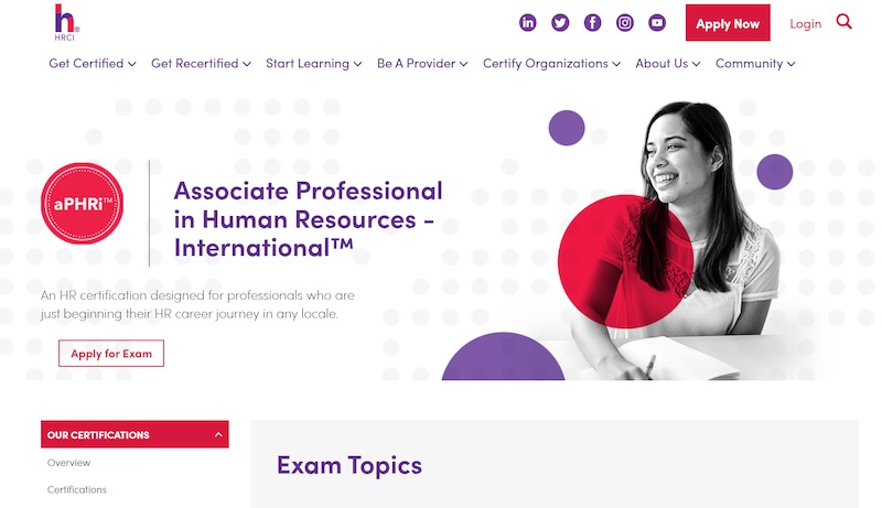 Associate Professional in Human Resources International course