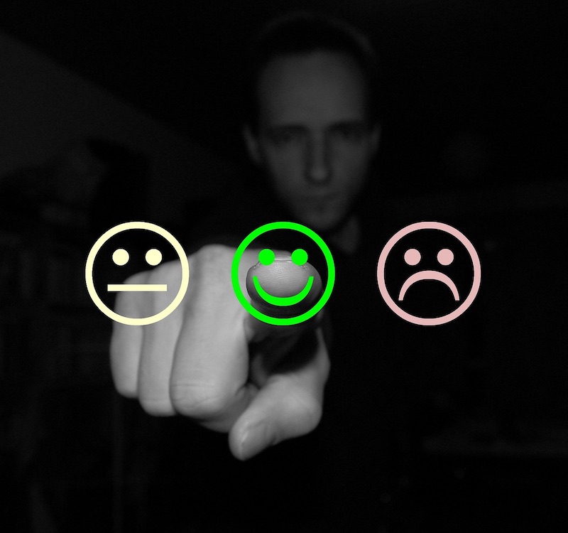 Customer selecting "like" emoji instead of dislike and apathetic