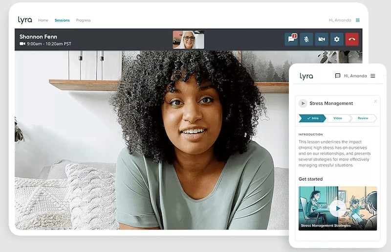 Lyra Health dashboard screenshot - one of the best EAP Providers