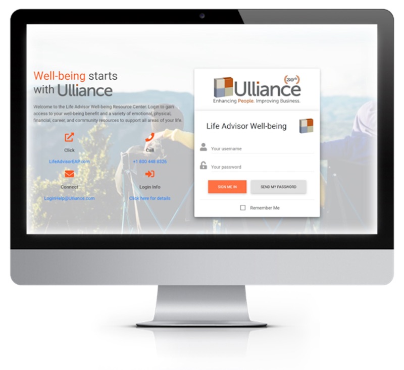 Ulliance webpage