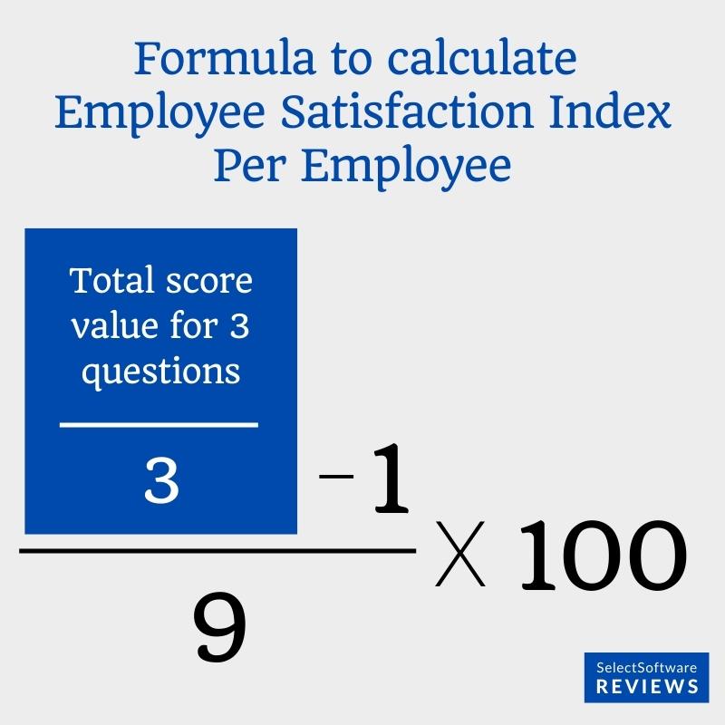 Formula to calculate employee satisfaction index