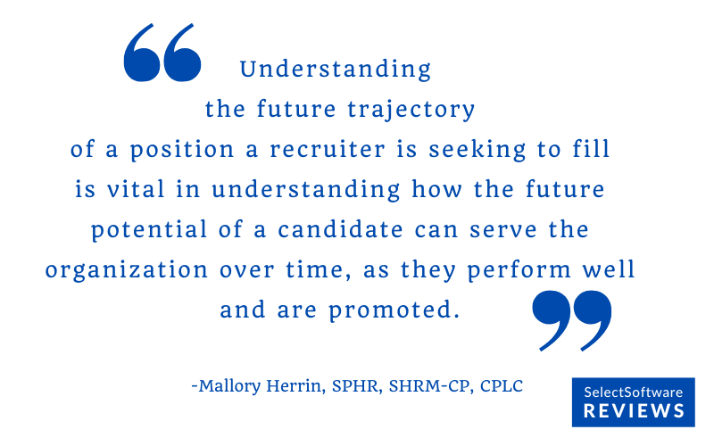 Quote about recruiting as a part of organizational development.