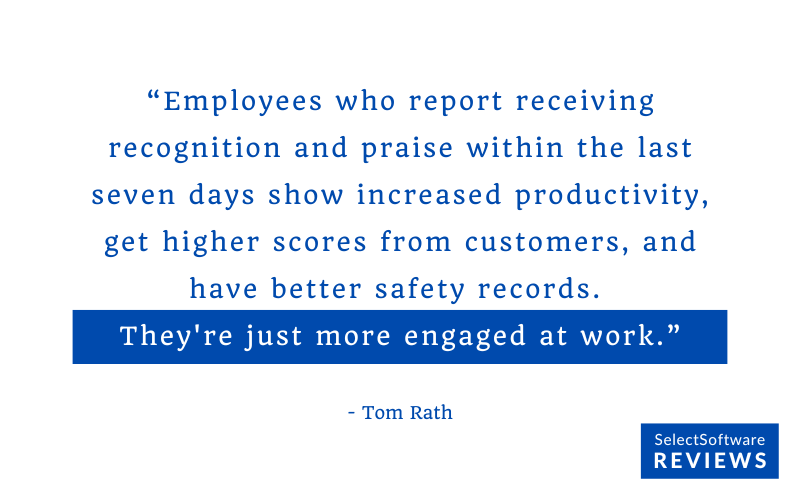 Insight on employee recognition and engagement from Tom Rath.