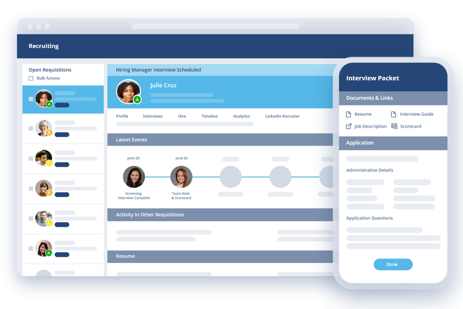 ClearCompany Recruitment Platform screenshot