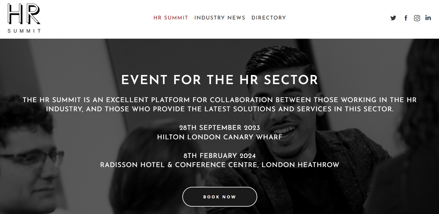 HR summit event page