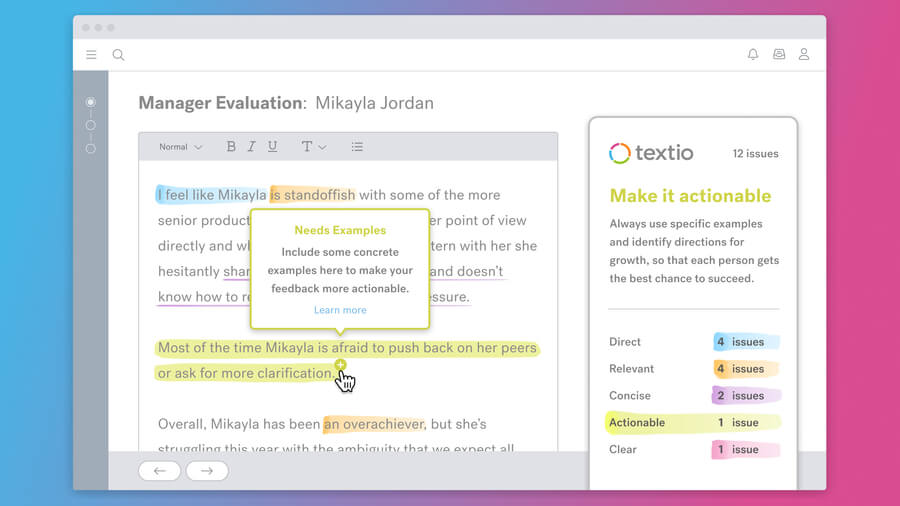 Textio Ai Hiring Software dashboard screenshot